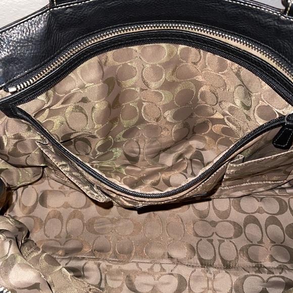 Coach Pebble Leather Tote Carryall EUC - Picture 11 of 14